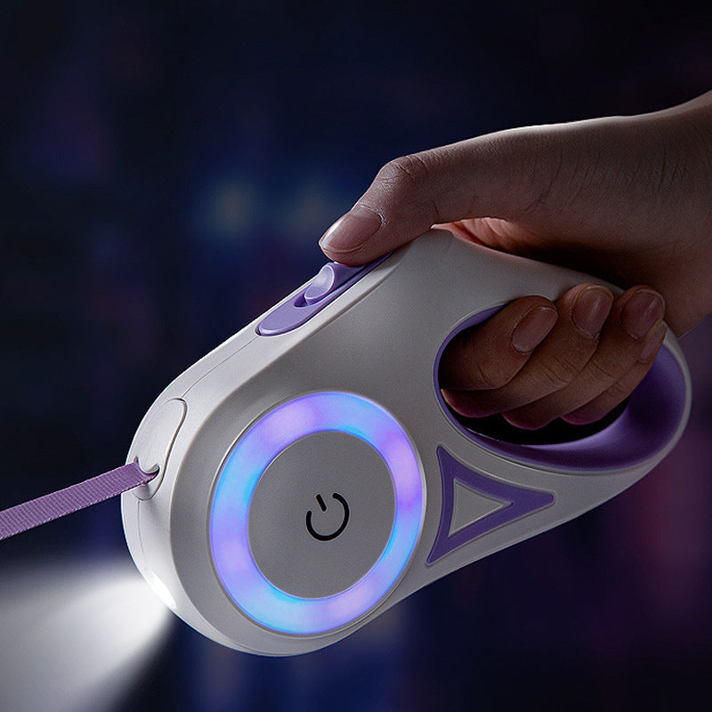 fantastic dog leash with built-in spotlight for extra safety!