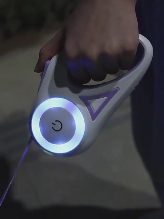 fantastic dog leash with built-in spotlight for extra safety!